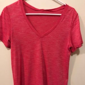 ***SOLD***Lululemon Pink, Loose V-Neck Tee